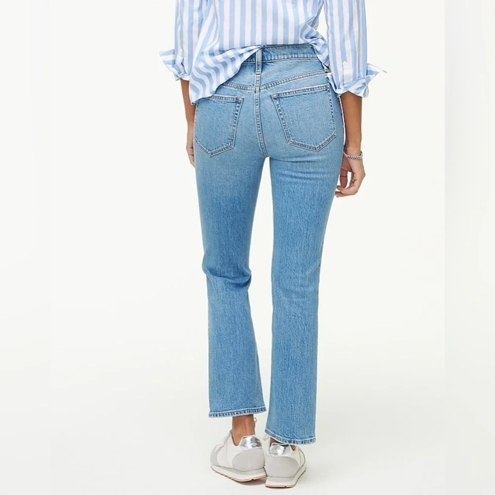 J Crew NWT Flare crop jean in all-day stretch BO748